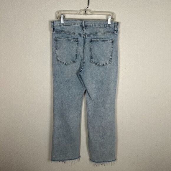 Banana Republic Womens Sz 10 High Rise Demi Boot light wash jeans Basic Capsule - Picture 5 of 10